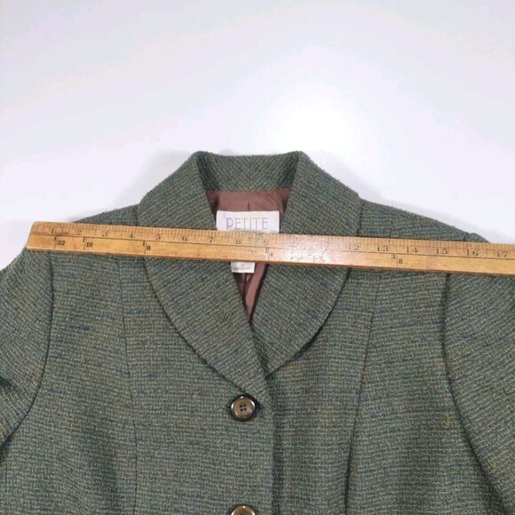 Petite Sophisticate Suit Wool Blend Blazer & Skirt Sexy Librarian Teacher Sz 8 - Picture 14 of 16